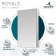 Aquadom Royale 24'' × 30'' Right Hinge Medicine Cabinet - Image 5