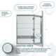 Aquadom Royale 24'' × 30'' Right Hinge Medicine Cabinet - Image 8