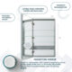 Aquadom Royale 24'' × 36'' Left Hinge Medicine Cabinet - Image 7