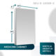 Aquadom Royale 24'' × 36'' Right Hinge Medicine Cabinet - Image 6