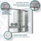 Aquadom Royale 24'' × 40'' Right Hinge Medicine Cabinet - Image 8