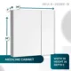 Aquadom Royale 36'' × 36'' Medicine Cabinet R-3636E-N - Image 12