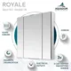 Aquadom Royale 36'' × 36'' Triple Door Medicine Cabinet R3-3636E-N - Image 13