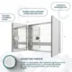 Aquadom Royale 48" × 36" Medicine Cabinet R-4836E-N - Image 12