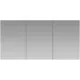 Aquadom Royale 60" x 30" Rectangular Recessed or Surface Mount Tri-View Bathroom Medicine Cabinet
