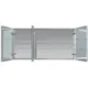 Aquadom Royale 60" x 30" Rectangular Recessed or Surface Mount Tri-View Bathroom Medicine Cabinet - Image 3