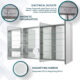 Aquadom Royale 60" × 36" Triple Door Medicine Cabinet R3-6036E-N - Image 14