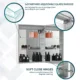 Aquadom Royale Basic 24'' × 30''  Left Hinge LED Lighted Medicine Cabinet - Image 9