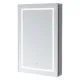 Aquadom Royale Basic Q 24'' × 30'' Right Hinge LED Lighted Medicine Cabinet - Image 2