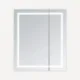 Aquadom Royale Basic Q 30'' × 30'' LED Lighted Medicine Cabinet