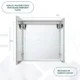 Aquadom Royale Basic Q 30'' × 30'' LED Lighted Medicine Cabinet - Image 17