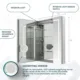 Aquadom Royale Plus 40''× 36'' LED Lighted Triple Door Medicine Cabinet - Image 15