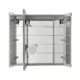 Aquadom Royale Plus 40''× 36'' LED Lighted Triple Door Medicine Cabinet - Image 6