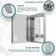 Aquadom Royale Plus 24" x 36" Right Hinge LED Lighted Medicine Cabinet - Image 19
