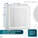 Aquadom Royale Plus 48х30 LED Lighted Medicine Cabinet - Image 6