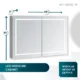 Aquadom Royale Plus 48'' × 30'' LED Medicine Cabinet - Image 13