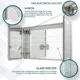 Aquadom Royale Plus 48'' × 30'' LED Medicine Cabinet - Image 16