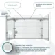 Aquadom Royale Plus 48'' × 30'' LED Medicine Cabinet - Image 15