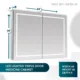 Aquadom Royale Plus 48'' × 36'' LED Lighted Medicine Cabinet - Image 11