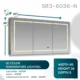 Aquadom Signature Royale 60'' × 36'' LED Lighted Triple Door Medicine Cabinet - Image 17