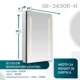 Aquadom Signature Royale 24'' × 30'' Right Hinge LED Lighted Medicine Cabinet - Image 15