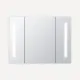 Aquadom Signature Royale 36'' × 30'' LED Lighted Triple Door Medicine Cabinet