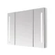 Aquadom Signature Royale 40'' × 30'' LED Lighted Triple Door Medicine Cabinet - Image 2