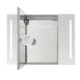 Aquadom Signature Royale 40'' × 30'' LED Lighted Triple Door Medicine Cabinet - Image 3