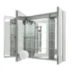 Aquadom Signature Royale 40'' × 36'' LED Lighted Triple Door Medicine Cabinet - Image 5