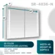 Aquadom Signature Royale 48'' × 36'' LED Lighted Medicine Cabinet - Image 13