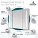 Aquadom Signature Royale 48'' × 36'' LED Lighted Triple Door Medicine Cabinet - Image 18