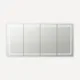 Aquadom Signature Royale 72'' × 36'' LED Lighted Medicine Cabinet