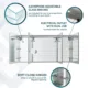 Aquadom Signature Royale 72'' × 36'' LED Lighted Medicine Cabinet - Image 14