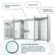 Aquadom Signature Royale 72'' × 36'' LED Lighted Medicine Cabinet - Image 13