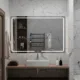 Aquadom Vision 48" x 32" Smart LED Lighted Bathroom Mirror With Built-in TV and Defogger - Image 15