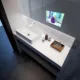 Aquadom Vision 48" x 32" Smart LED Lighted Bathroom Mirror With Built-in TV and Defogger - Image 14