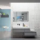 Aquadom Vision 48" x 32" Smart LED Lighted Bathroom Mirror With Built-in TV and Defogger - Image 12
