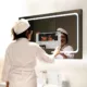 Aquadom Vision 48" x 32" Smart LED Lighted Bathroom Mirror With Built-in TV and Defogger - Image 7