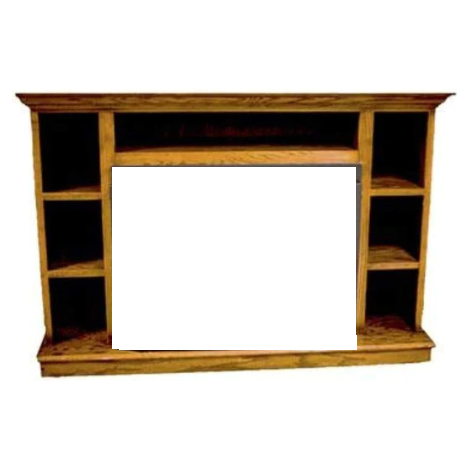 images Buck Stove Prestige Bookcase Mantel for Model 34 Light Oak PA KDM34PRES-LO - Image 1