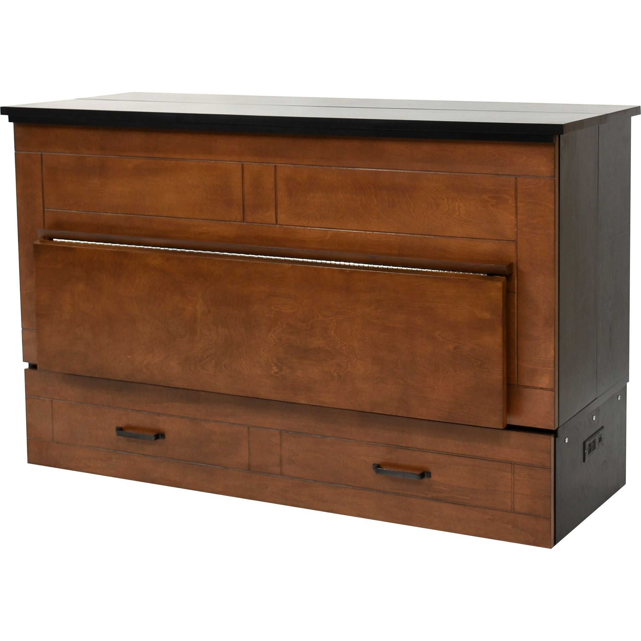 images Cabinet Desk Bed | Queen | Cojoba and Black | Studio Series | CabinetBed Inc ST-BWD-COJ-Q - Image 1