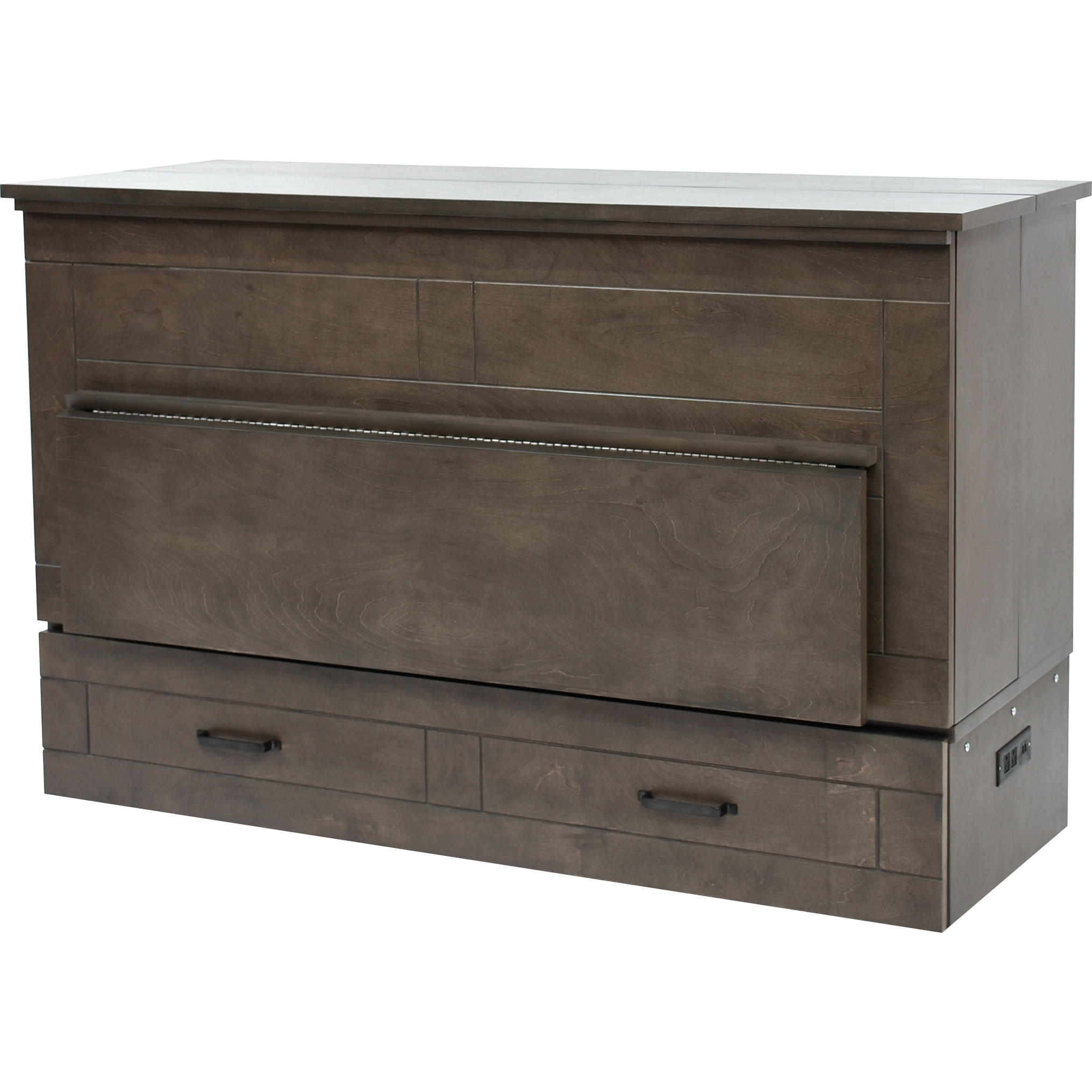 images Cabinet Murphy Bed | Queen | Pebble Grey | Studio Series | With Desk | CabinetBed Inc - Image 1
