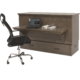 Cabinet Murphy Bed | Queen | Pebble Grey | Studio Series | With Desk | CabinetBed Inc - Image 4