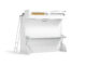 Castello Twin-Over-Full Murphy-Style Wall Bunk Bed with Desk by Multimo Beds