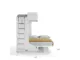 Castello Twin-Over-Full Murphy-Style Wall Bunk Bed with Desk by Multimo Beds - Image 4