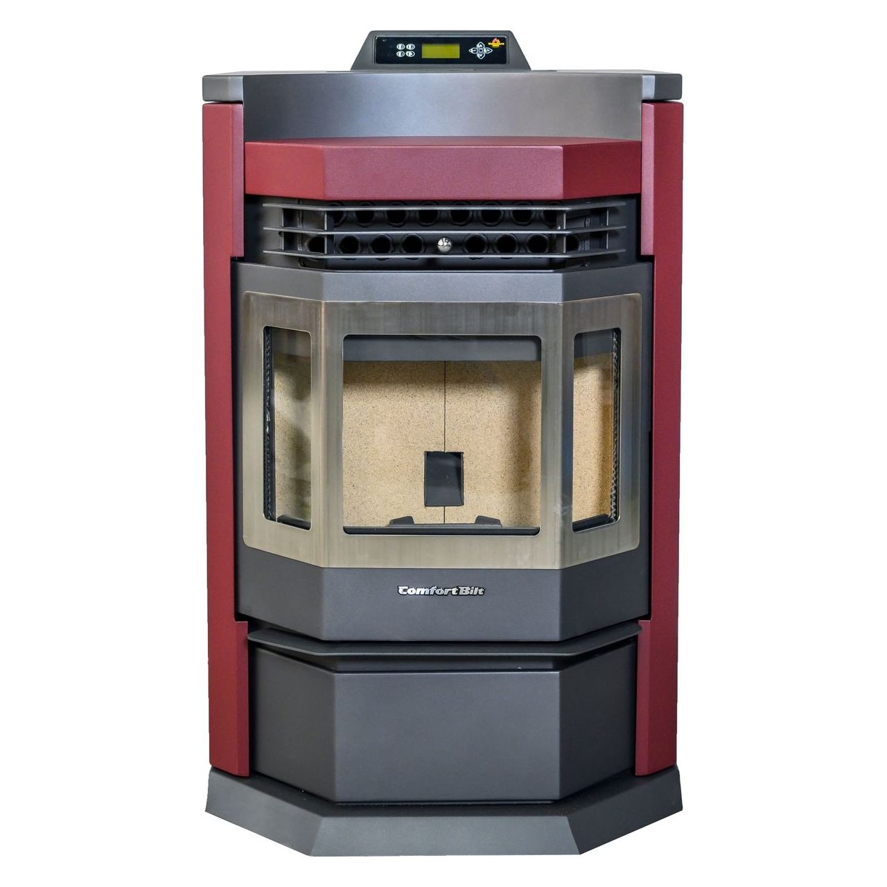 images ComfortBilt Pellet Stove Burgundy HP22N-Burgundy-SS - Image 1