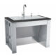 Sunstone 37" ADA Compliant Double Sink with Covers & Hot/Cold Faucet ADASK37 - Image 4