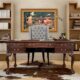 design-toscano-19th-century-chippendale-mahogany-partners-writing-desk-af7050