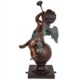 Design Toscano Baby Gabriel Sounding Heaven’s Trumpet Cast Bronze Garden Angel Statue KW47160 - Image 3