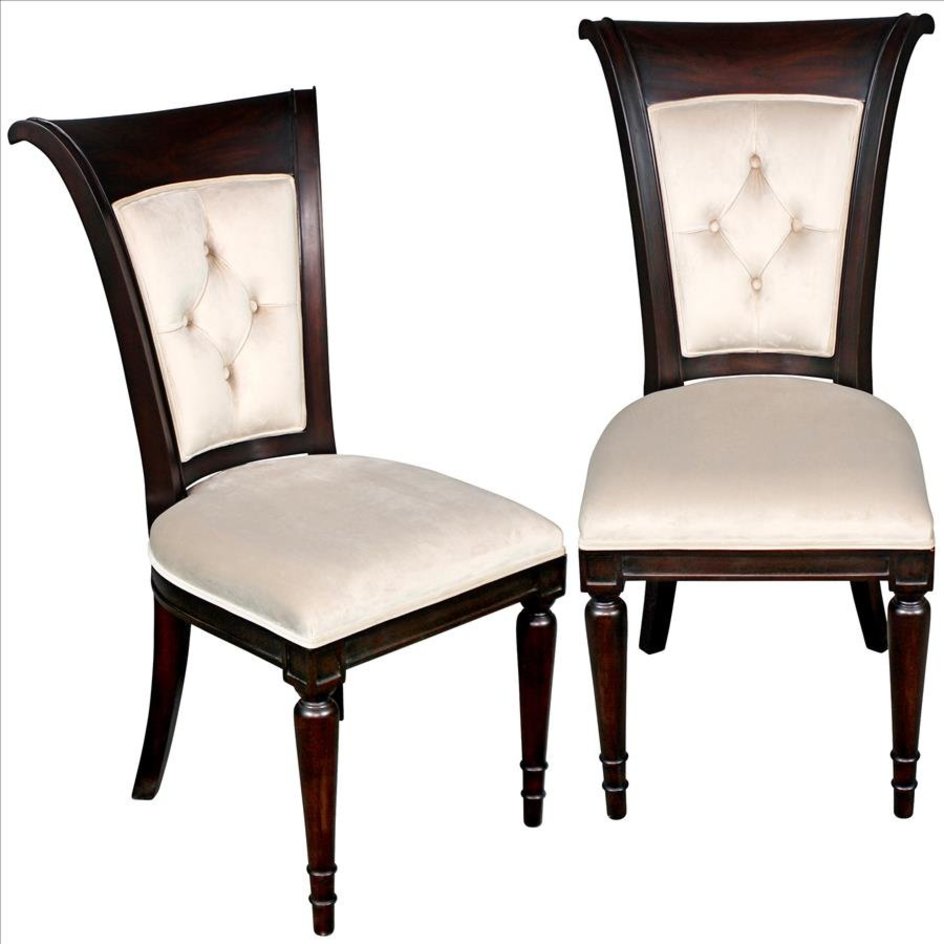 images design-toscano-bacall-waterfall-curved-back-dining-chair-set-af951787