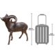 Design Toscano Big Horn Sheep Cast Bronze Garden Statue AS25194 - Image 5